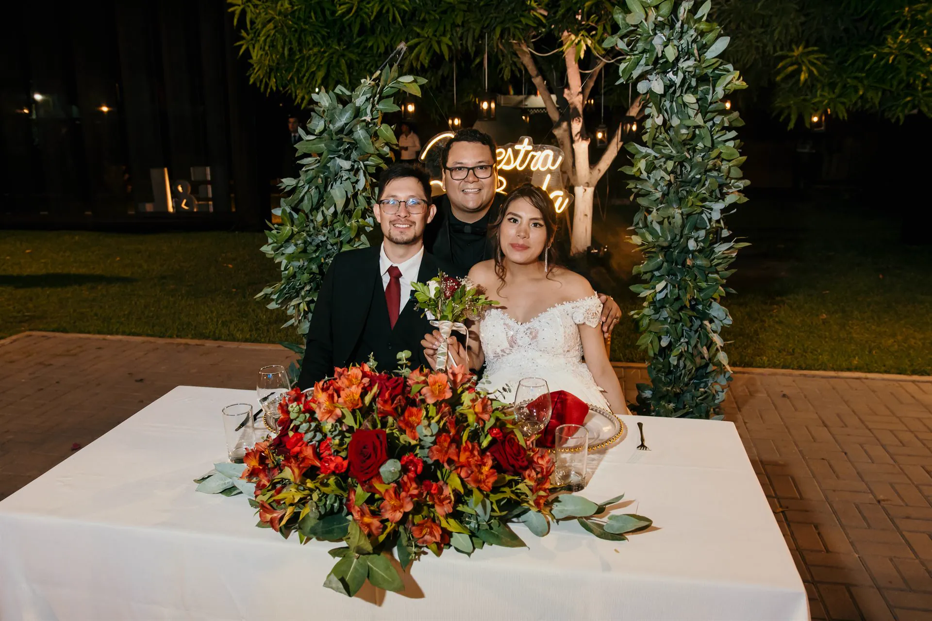 Mesa principal de novios