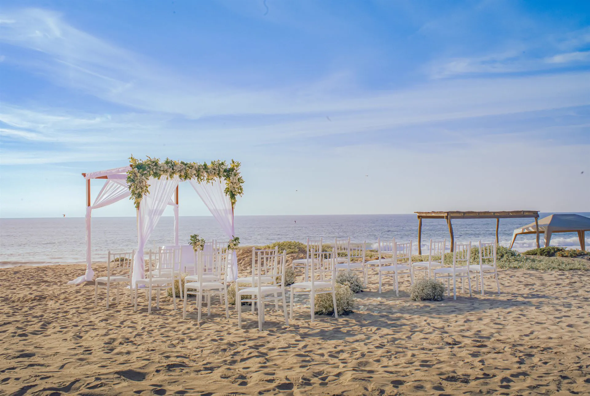 Boda en la playa, ceremonia frente al mar